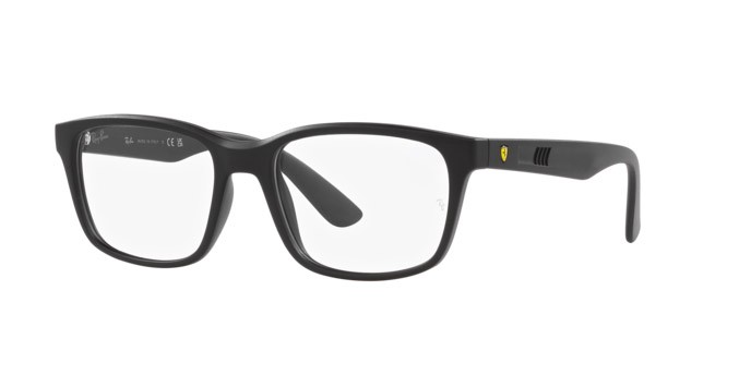 Brillen Ray-Ban Scuderia Ferrari RX 7221M (F684) - RB 7221M F684 farbe nero form quadratisch gläser trasparente