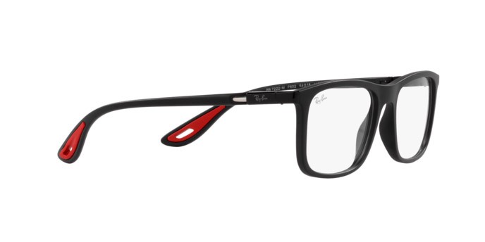 Brillen Ray-Ban Scuderia Ferrari RX 7222M (F602) - RB 7222M F602 farbe nero form quadratisch gläser trasparente