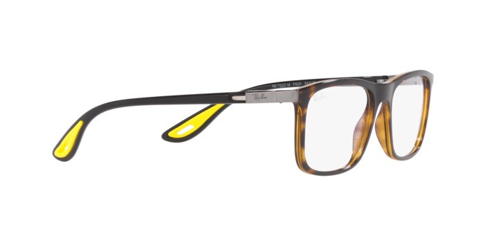 Brillen Ray-Ban Scuderia Ferrari RX 7222M (F620) - RB 7222M F620 farbe havana form quadratisch gläser trasparente