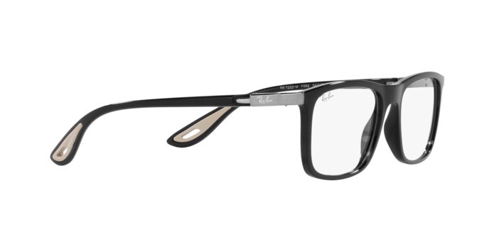 Brillen Ray-Ban Scuderia Ferrari RX 7222M (F682) - RB 7222M F682 farbe nero form quadratisch gläser trasparente
