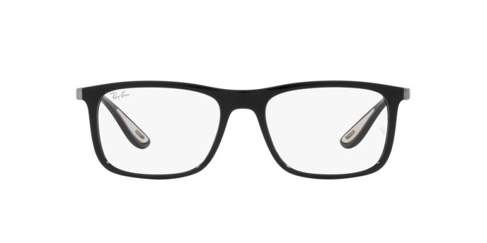 Brillen Ray-Ban Scuderia Ferrari RX 7222M (F682) - RB 7222M F682 farbe nero form quadratisch gläser trasparente