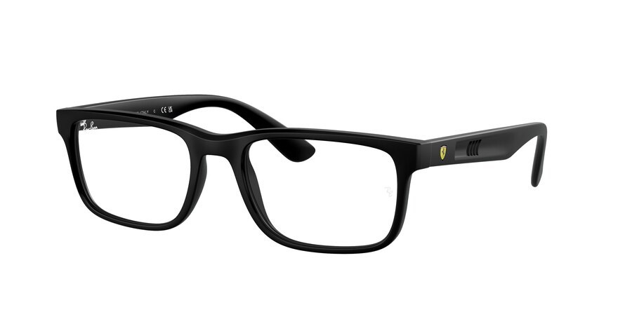 Eyeglasses Ray-Ban Scuderia Ferrari RX 7232M (F684) - RB 7232M F684 color nero shape rectangle lenses trasparente