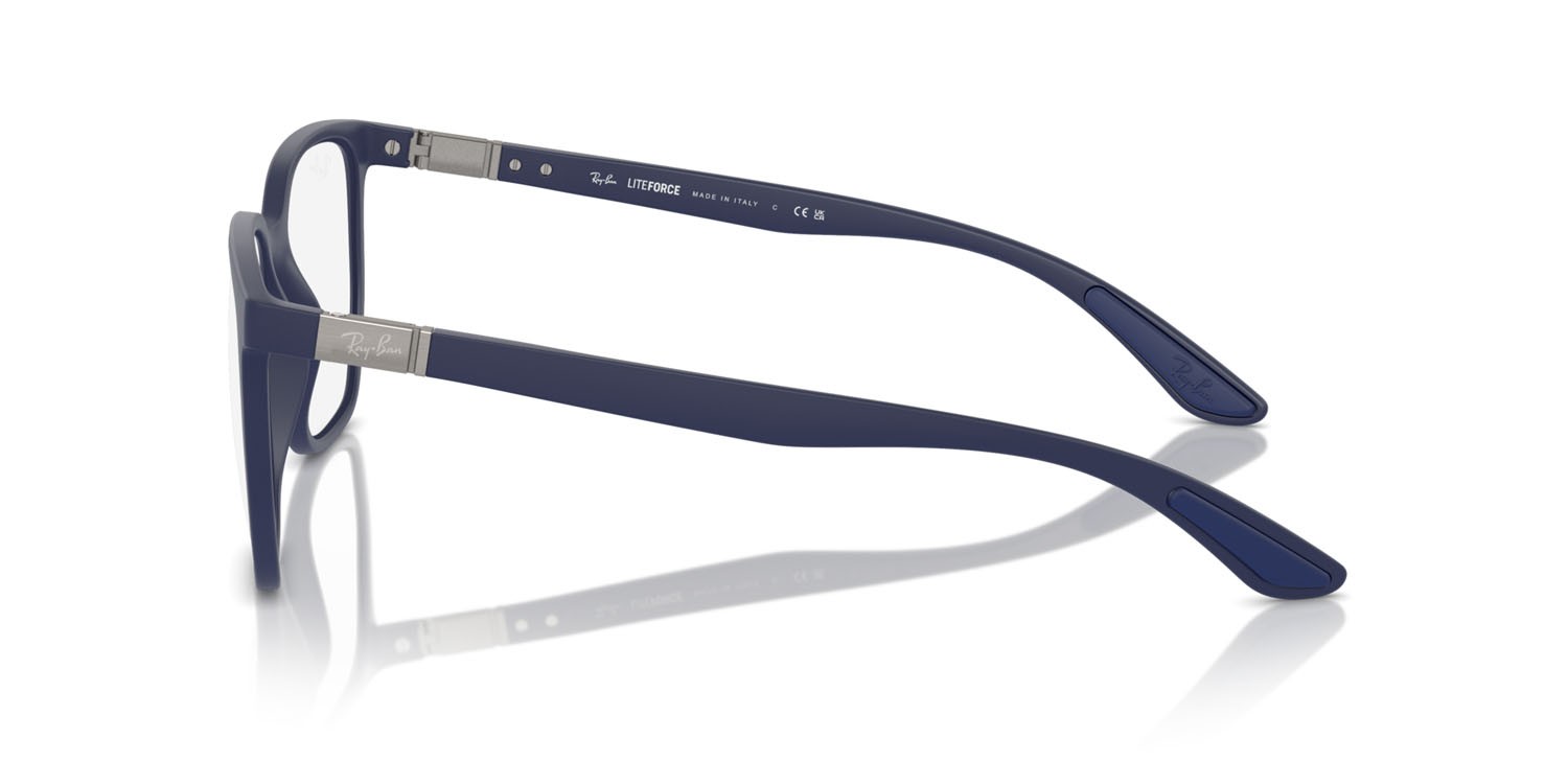 Occhiali da vista Ray-Ban RX 7235 (5207) - RB 7235 5207 colore sabbia blu forma irregolare lenti trasparente
