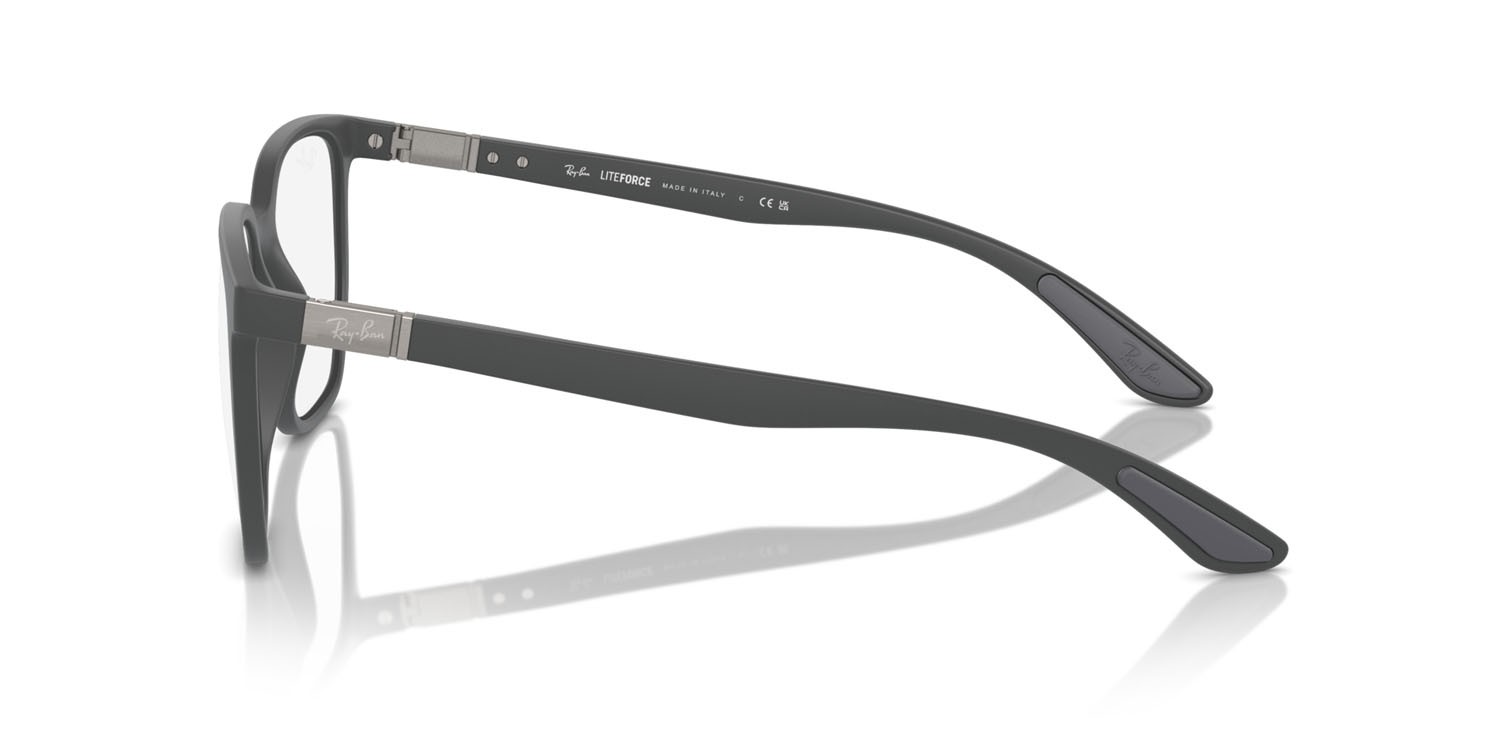 Eyeglasses Ray-Ban RX 7235 (5521) - RB 7235 5521 color sabbia grigio shape irregular lenses trasparente