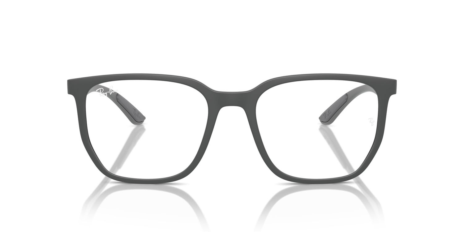 Eyeglasses Ray-Ban RX 7235 (5521) - RB 7235 5521 color sabbia grigio shape irregular lenses trasparente