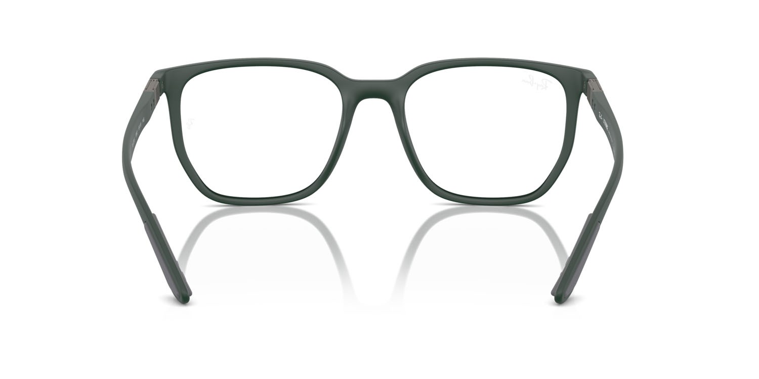 Occhiali da vista Ray-Ban RX 7235 (8062) - RB 7235 8062 colore sabbia verde forma irregolare lenti trasparente
