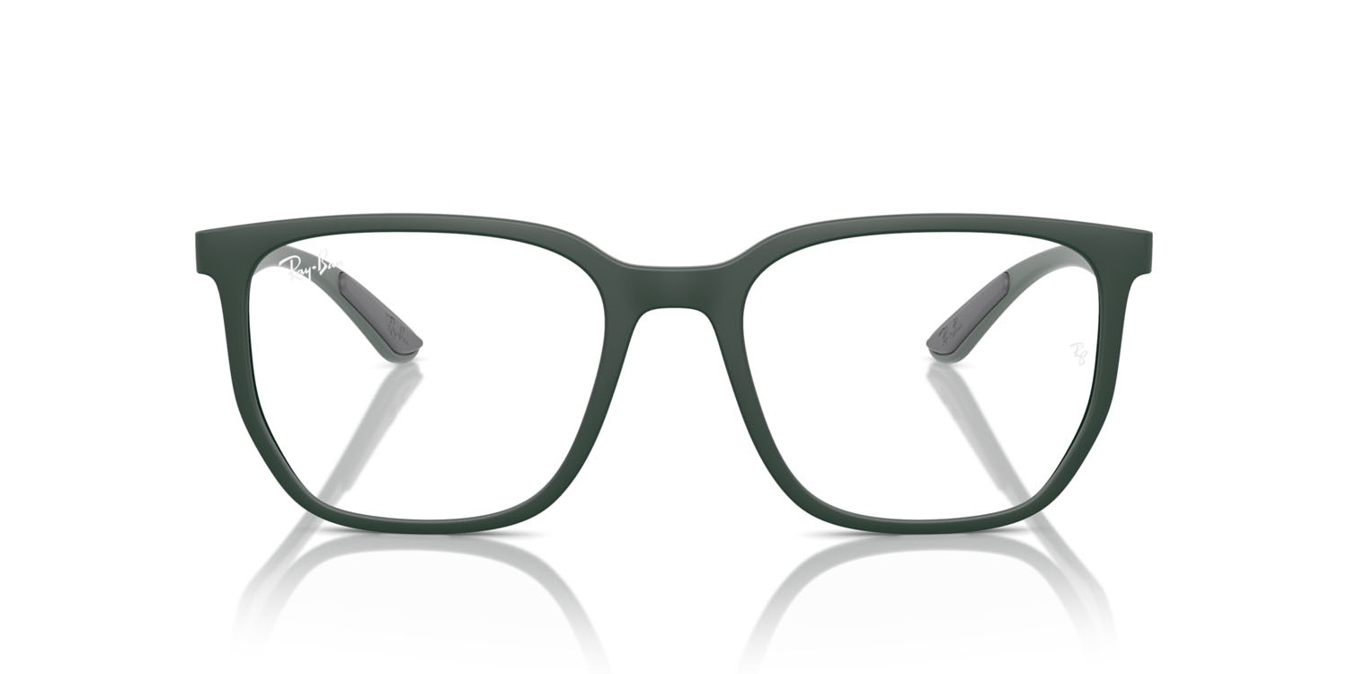 Occhiali da vista Ray-Ban RX 7235 (8062) - RB 7235 8062 colore sabbia verde forma irregolare lenti trasparente