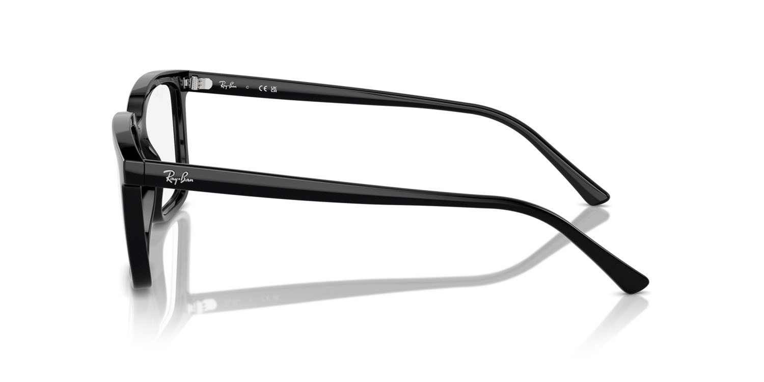 Occhiali da vista Ray-Ban Alain RX 7239 (2000) - RB 7239 2000 colore nero forma rettangolare lenti trasparente