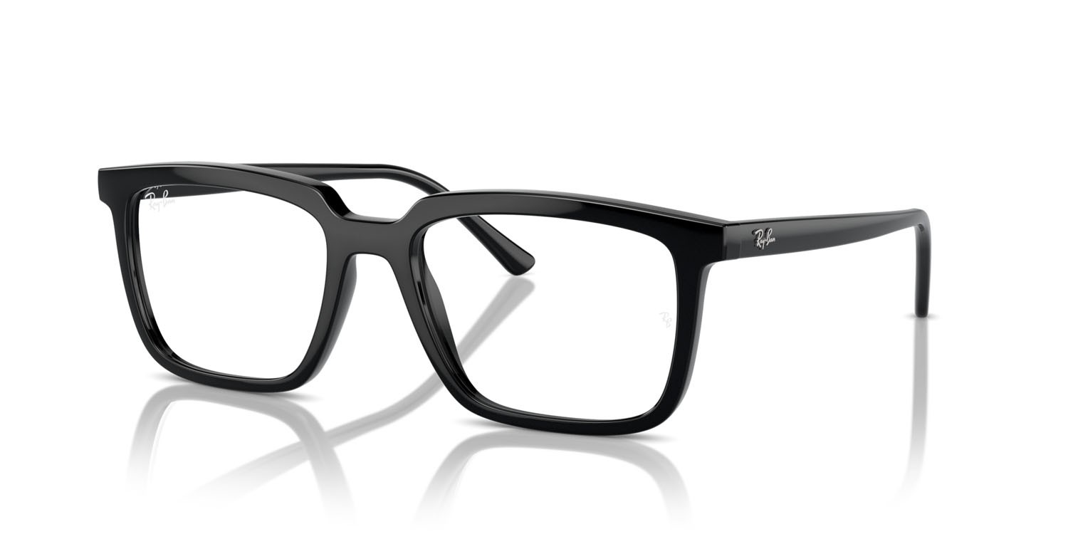 Occhiali da vista Ray-Ban Alain RX 7239 (2000) - RB 7239 2000 colore nero forma rettangolare lenti trasparente