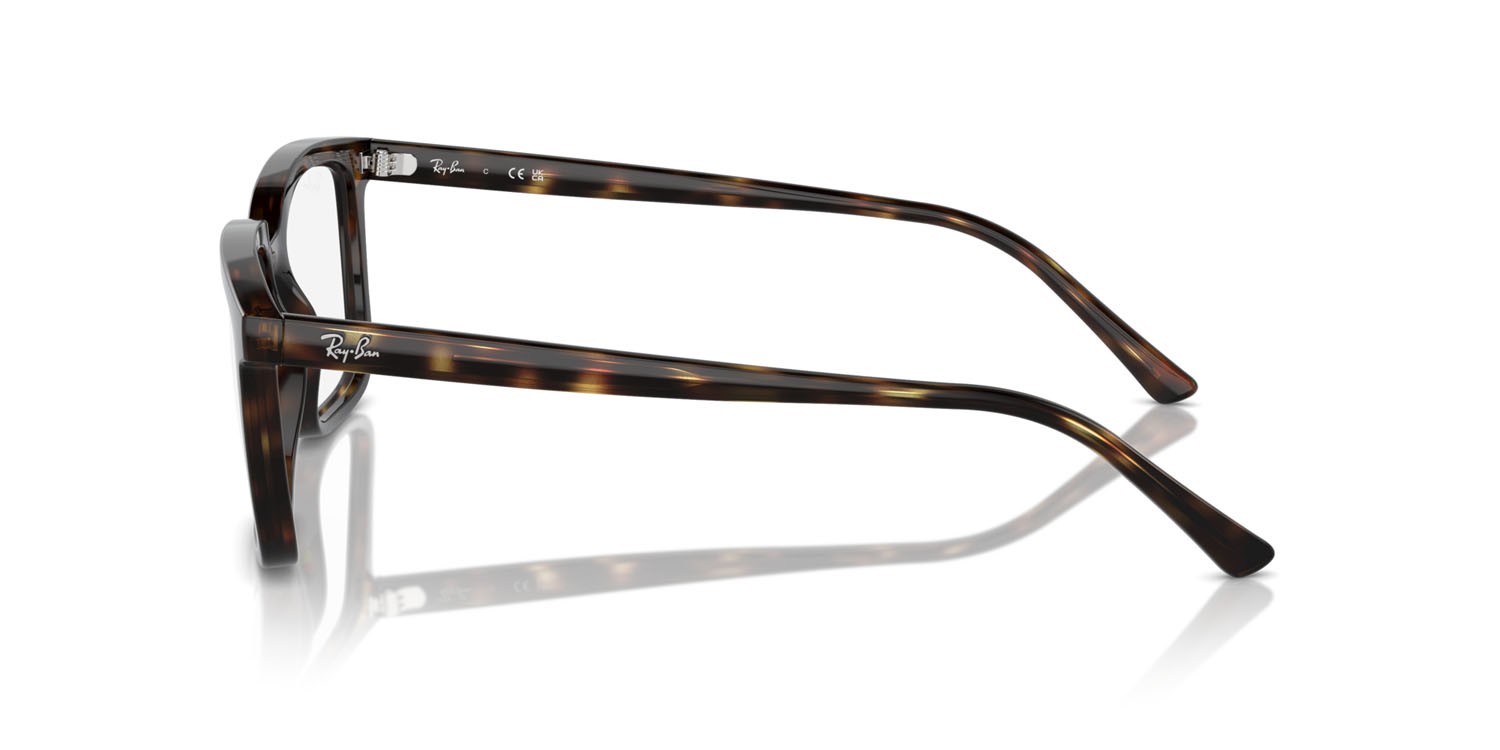 Occhiali da vista Ray-Ban Alain RX 7239 (2012) - RB 7239 2012 colore havana forma rettangolare lenti trasparente