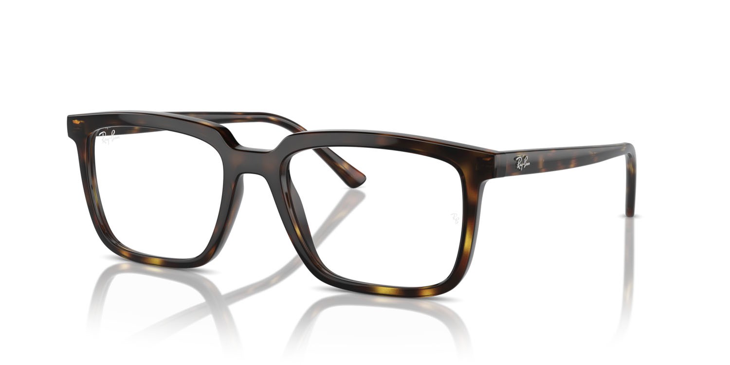 Occhiali da vista Ray-Ban Alain RX 7239 (2012) - RB 7239 2012 colore havana forma rettangolare lenti trasparente