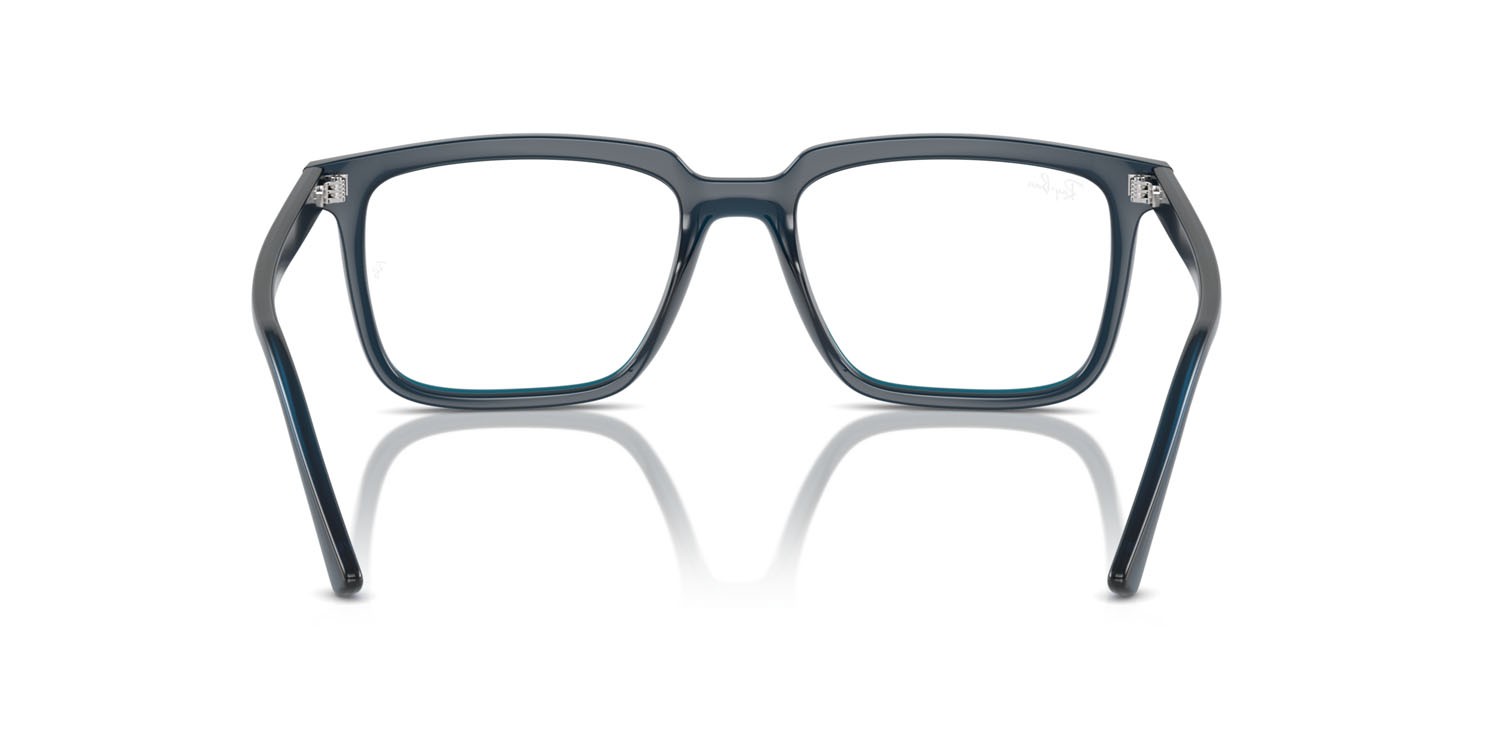 Occhiali da vista Ray-Ban Alain RX 7239 (8256) - RB 7239 8256 colore blu scuro opalino forma rettangolare lenti trasparente
