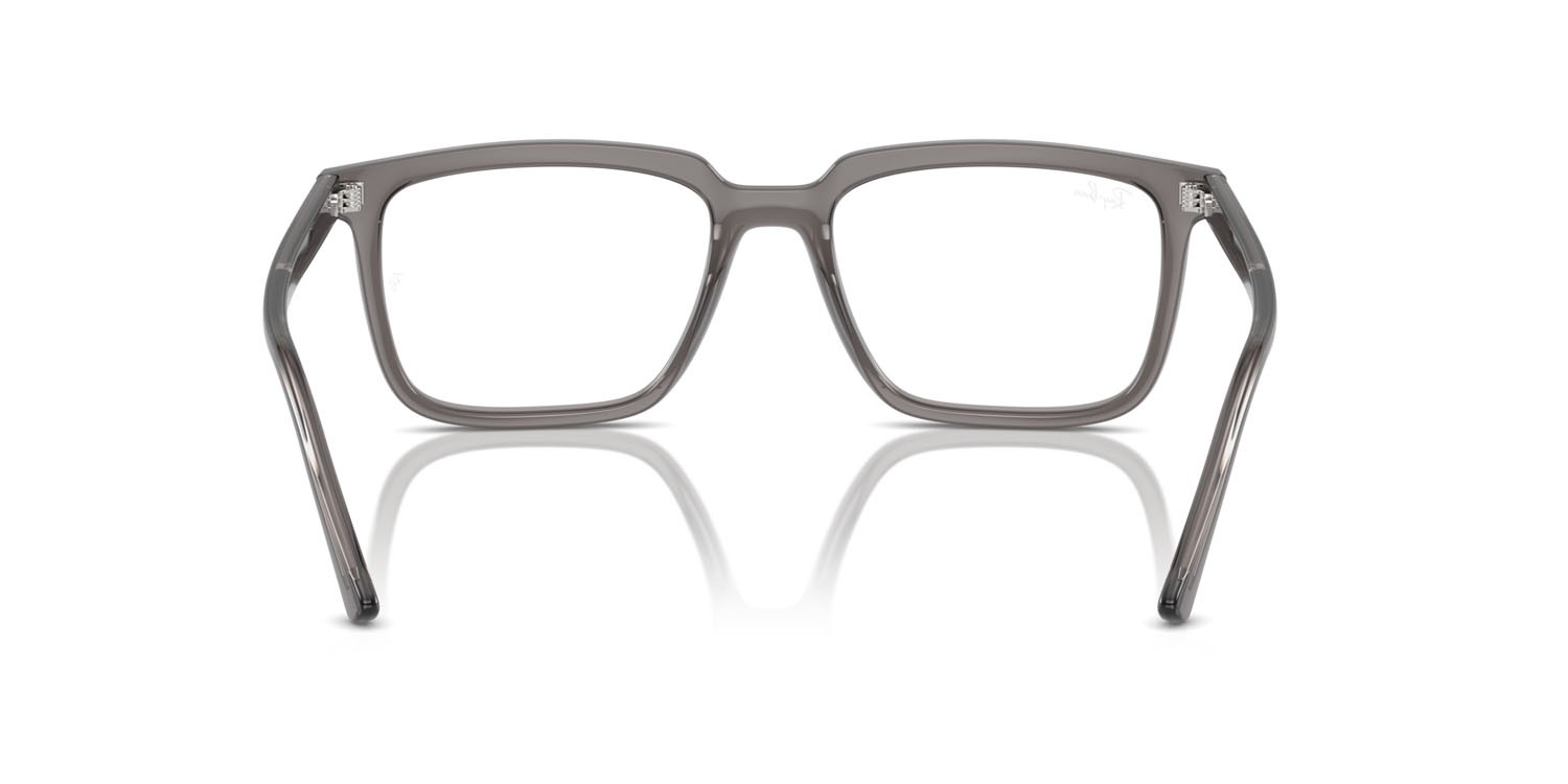 Occhiali da vista Ray-Ban Alain RX 7239 (8257) - RB 7239 8257 colore grigio scuro opalino forma rettangolare lenti trasparente
