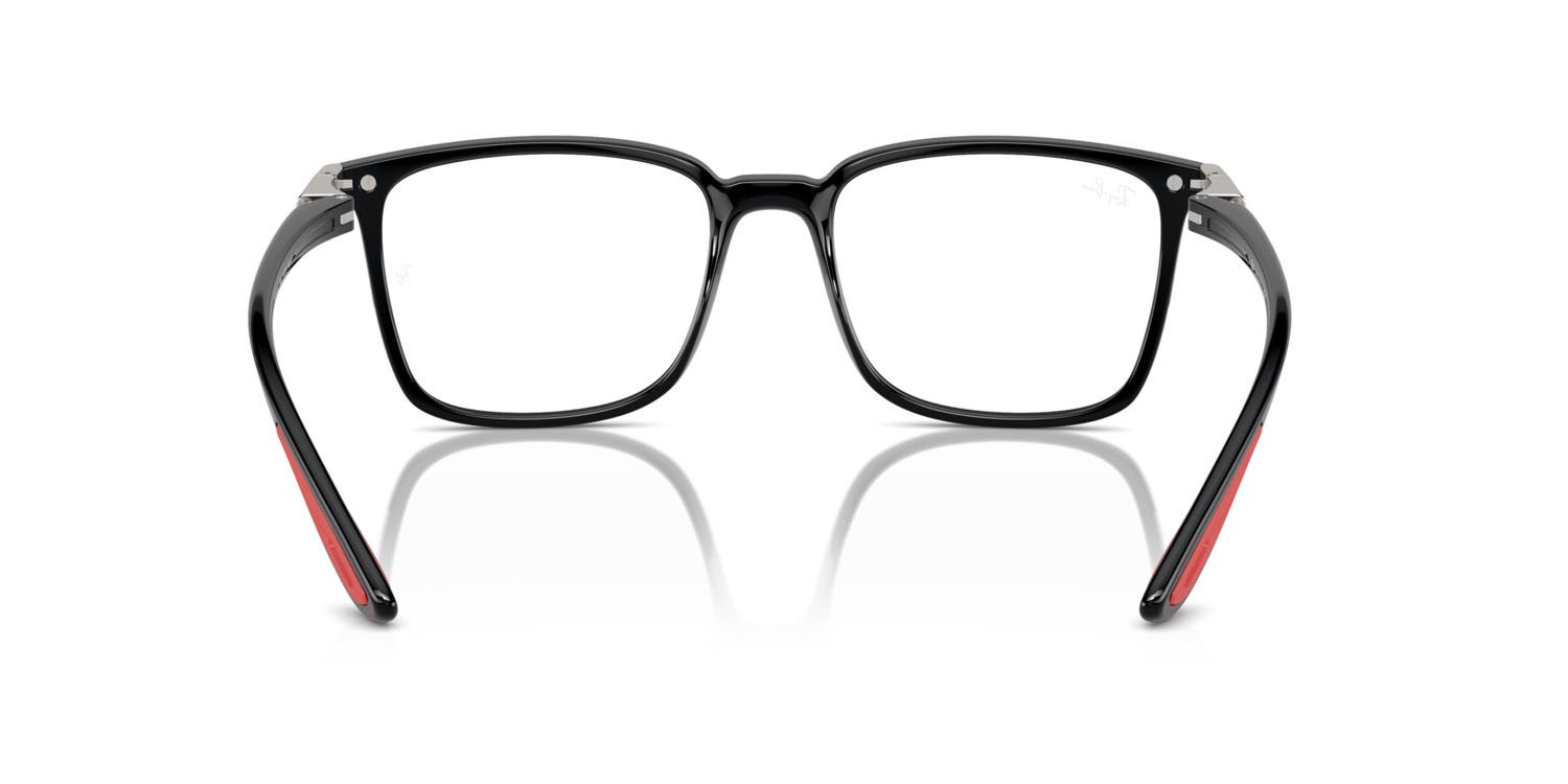 Eyeglasses Ray-Ban Scuderia Ferrari RX 7240M (F601) - RB 7240M F601 color nero shape square lenses trasparente