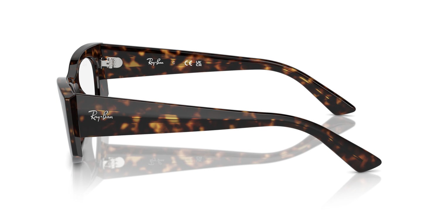 Occhiali da vista Ray-Ban Kat RX 7327 (8320) - RB 7327 8320 colore havana forma irregolare lenti trasparente