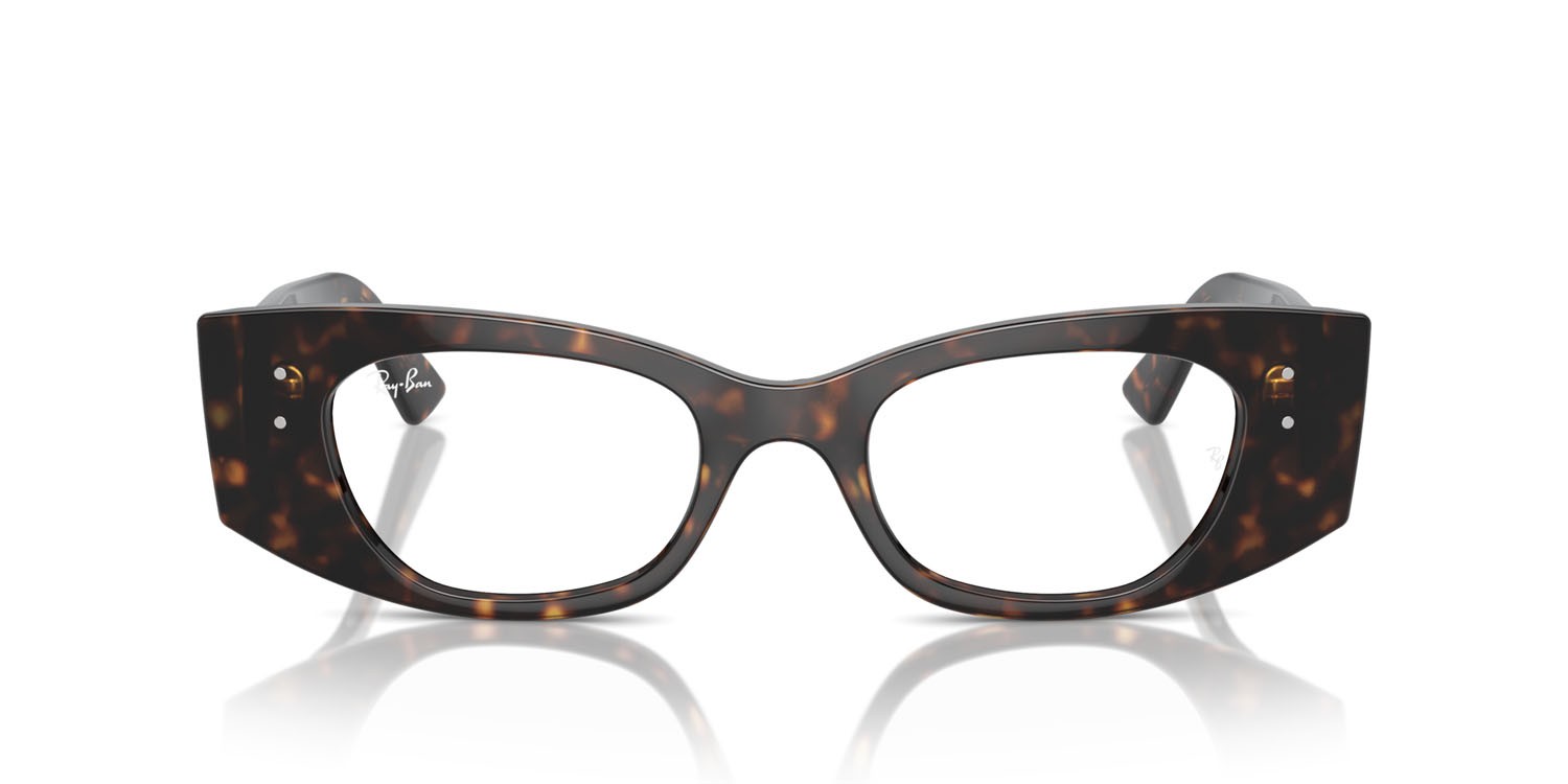 Occhiali da vista Ray-Ban Kat RX 7327 (8320) - RB 7327 8320 colore havana forma irregolare lenti trasparente