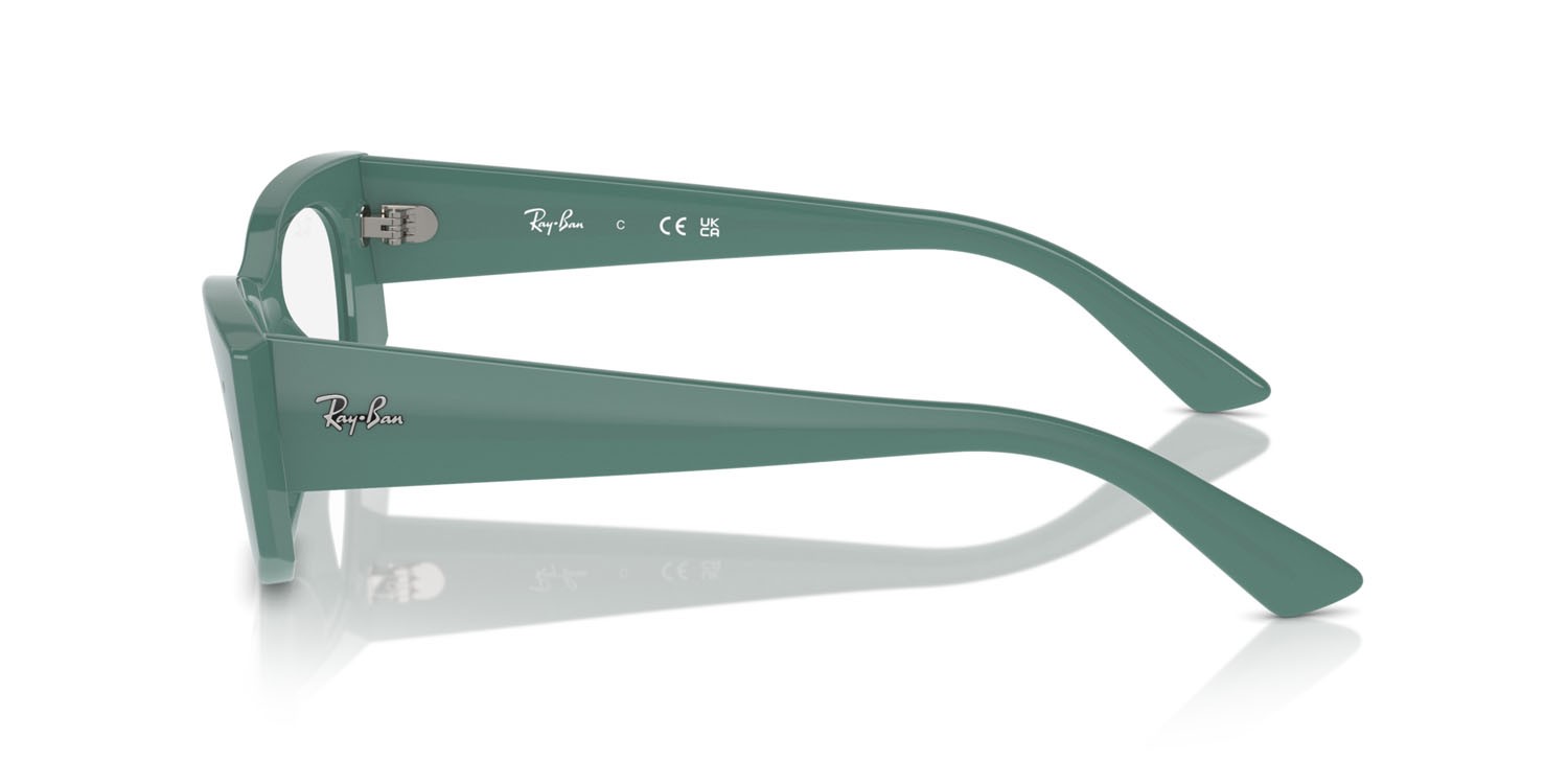 Occhiali da vista Ray-Ban Kat RX 7327 (8345) - RB 7327 8345 colore algae green forma irregolare lenti trasparente