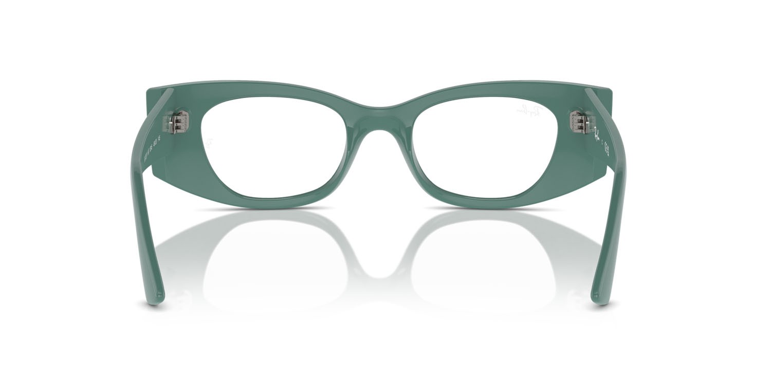 Occhiali da vista Ray-Ban Kat RX 7327 (8345) - RB 7327 8345 colore algae green forma irregolare lenti trasparente