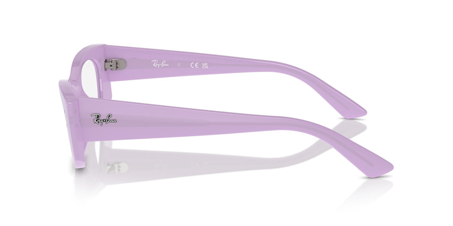 Brillen Ray-Ban Kat RX 7327 (8346) - RB 7327 8346 farbe lilla form unregelmäßig gläser trasparente