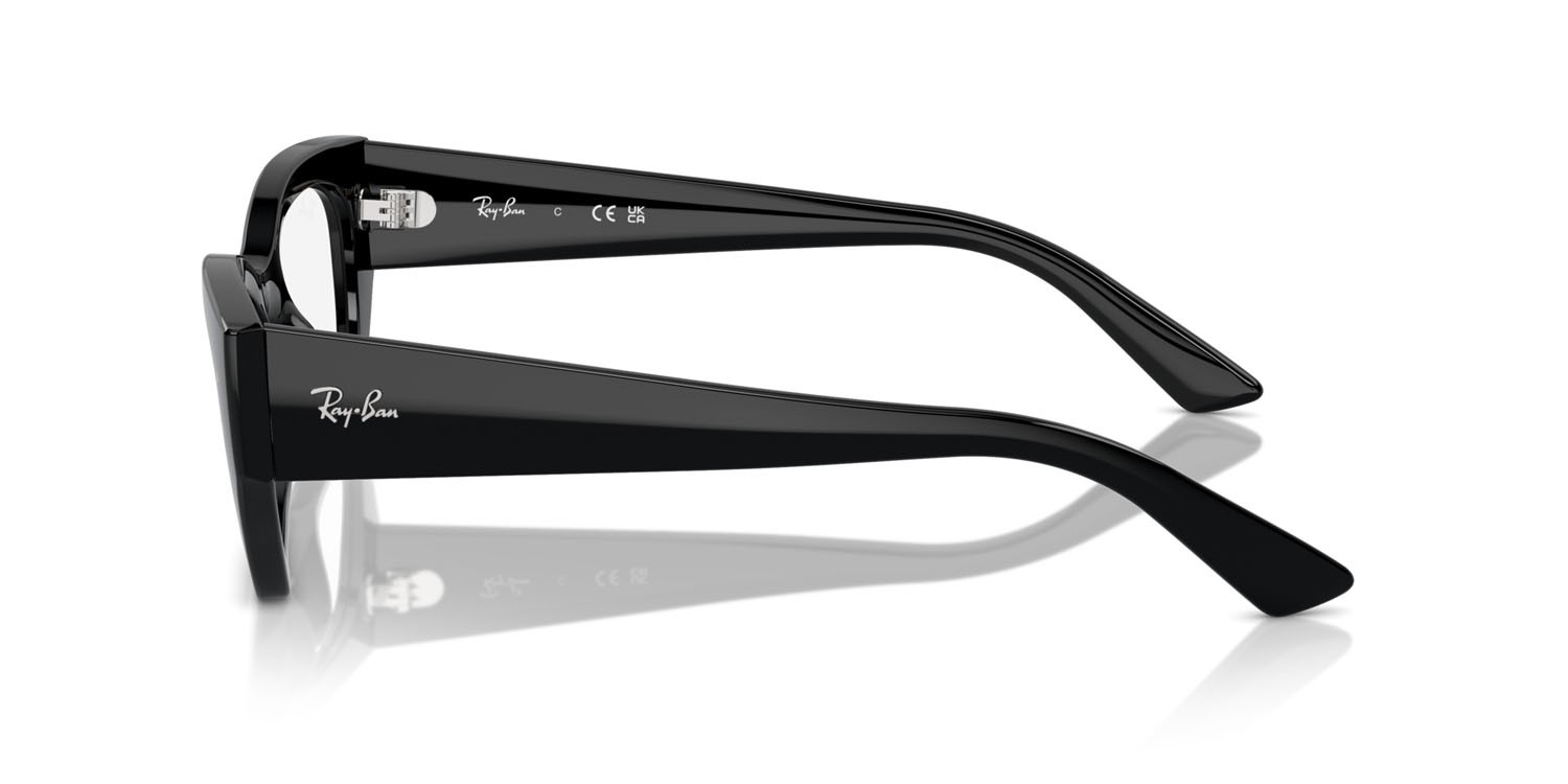 Occhiali da vista Ray-Ban Zena RX 7330 (8260) - RB 7330 8260 colore nero forma irregolare lenti trasparente