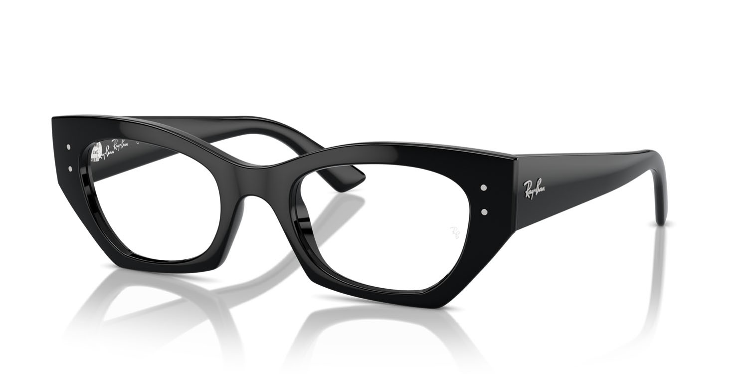 Occhiali da vista Ray-Ban Zena RX 7330 (8260) - RB 7330 8260 colore nero forma irregolare lenti trasparente