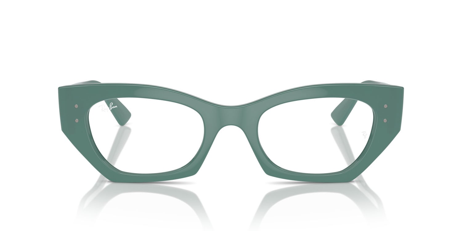 Brillen Ray-Ban Zena RX 7330 (8345) - RB 7330 8345 farbe algae green form unregelmäßig gläser trasparente