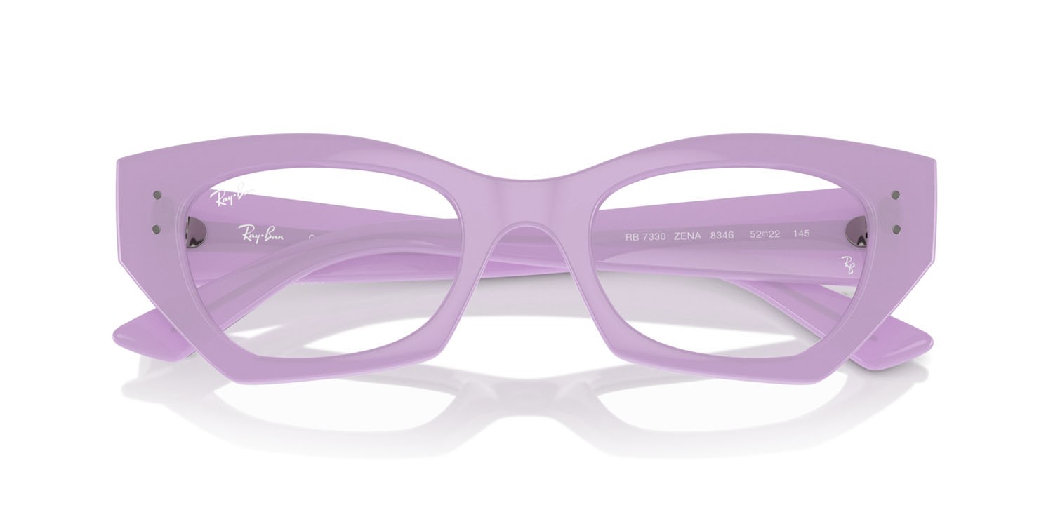 Occhiali da vista Ray-Ban Zena RX 7330 (8346) - RB 7330 8346 colore lilla forma irregolare lenti trasparente