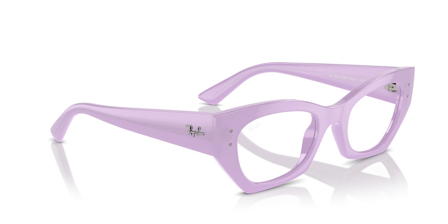 Occhiali da vista Ray-Ban Zena RX 7330 (8346) - RB 7330 8346 colore lilla forma irregolare lenti trasparente