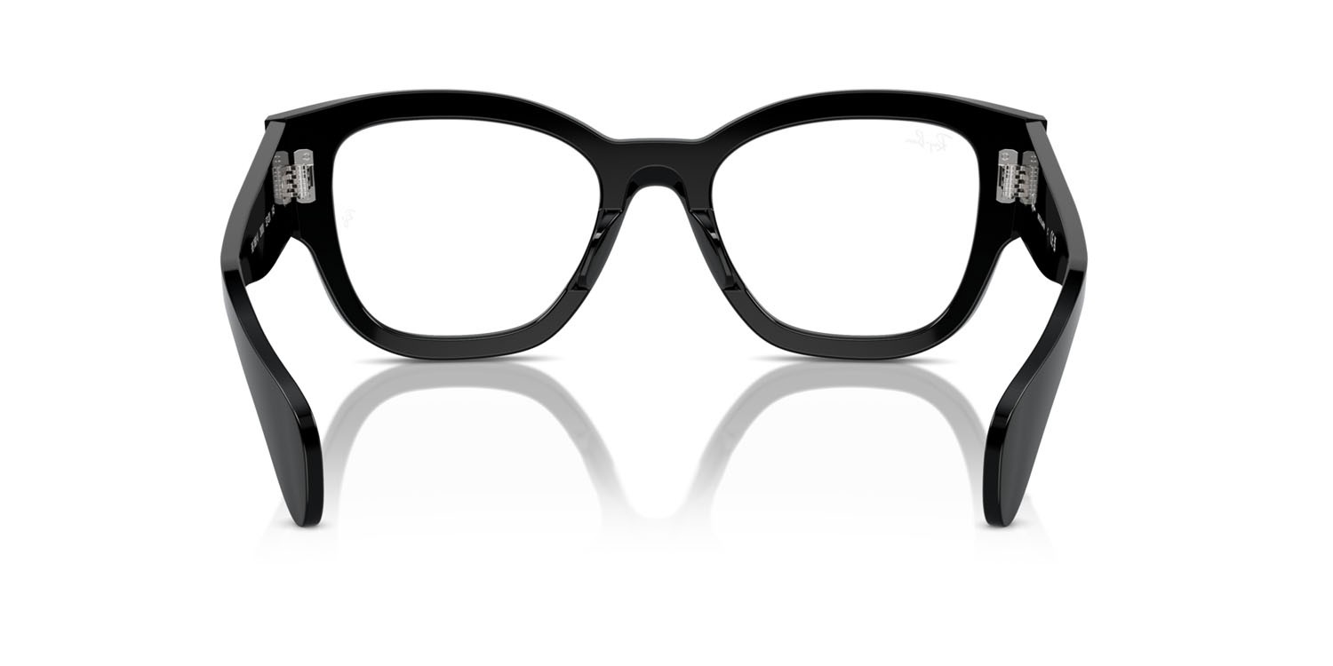 Occhiali da vista Ray-Ban Jorge RX 7681V (2000) - RB 7681V 2000 colore nero forma quadrato lenti trasparente