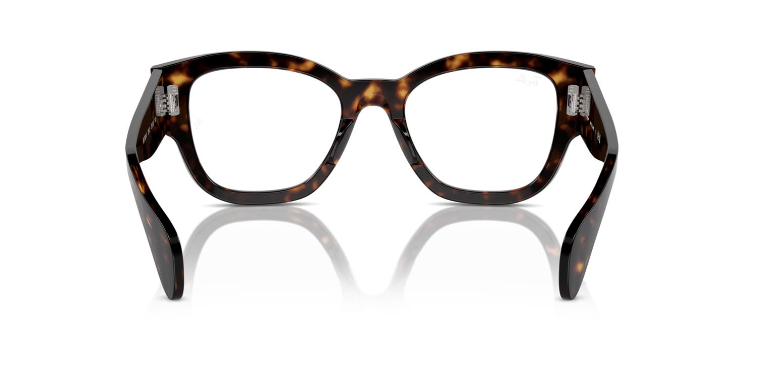Occhiali da vista Ray-Ban Jorge RX 7681V (2012) - RB 7681V 2012 colore havana forma quadrato lenti trasparente
