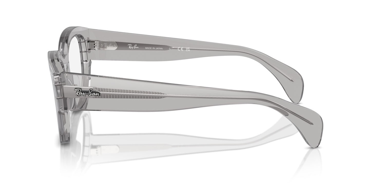 Occhiali da vista Ray-Ban Jorge RX 7681V (2102) - RB 7681V 2102 colore grigio trasparente forma quadrato lenti trasparente