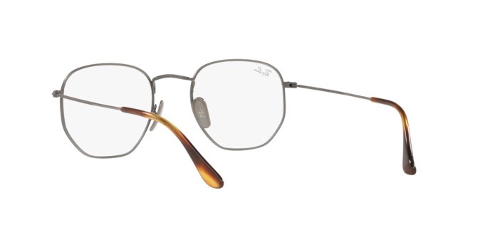 Eyeglasses Ray-Ban Hexagonal RX 8148V (1223) - RB 8148V 1223 color demigloss gunmetal shape irregular lenses demo lens