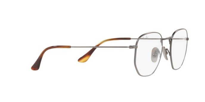 Eyeglasses Ray-Ban Hexagonal RX 8148V (1223) - RB 8148V 1223 color demigloss gunmetal shape irregular lenses demo lens