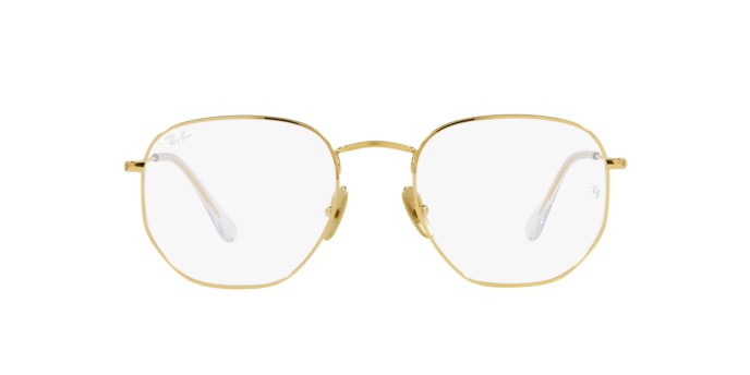 Brillen Ray-Ban Hexagonal RX 8148V (1225) - RB 8148V 1225 farbe legend gold form unregelmäßig gläser demo lens