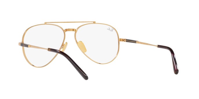 Eyeglasses Ray-Ban Aviator Titanium RX 8225V (1220) - RB 8225V 1220 color arista shape aviator lenses demo lens