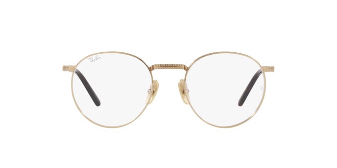 Brillen Ray-Ban Round Titanium RX 8237V (1220) - RB 8237V 1220 farbe arista form pantos gläser demo lens