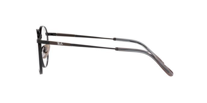 Brillen Ray-Ban Round Titanium RX 8237V (1237) - RB 8237V 1237 farbe black form pantos gläser demo lens
