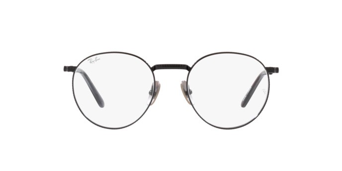 Brillen Ray-Ban Round Titanium RX 8237V (1237) - RB 8237V 1237 farbe black form pantos gläser demo lens