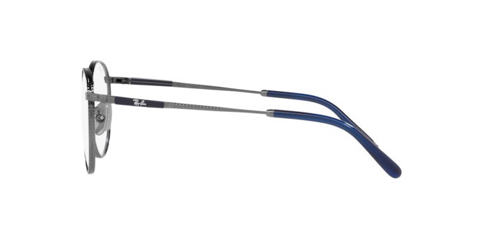Brillen Ray-Ban Round Titanium RX 8237V (1238) - RB 8237V 1238 farbe gunmetal form pantos gläser demo lens