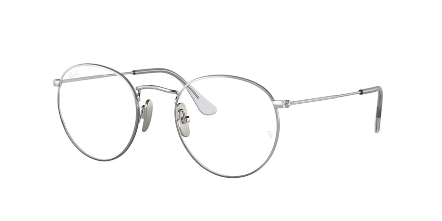 Brillen Ray-Ban Round Titanium RX 8247V (1224) - RB 8247V 1224 farbe silver form quadratisch gläser demo lens