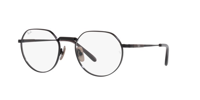 Brillen Ray-Ban Jack Titanium RX 8265V (1237) - RB 8265V 1237 farbe black form unregelmäßig gläser demo lens