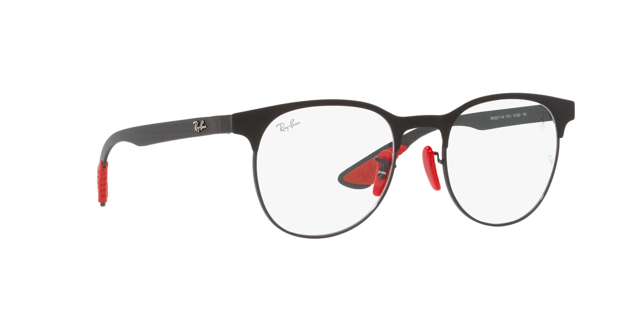 Brillen Ray-Ban Scuderia Ferrari RX 8327VM (F041) - RB 8327VM F041 farbe nero form pantos gläser lente demo