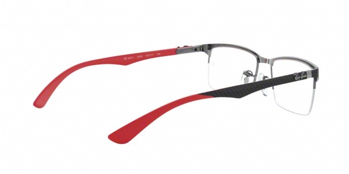 Occhiali da vista Ray-Ban RX 8411 (2509) - RB 8411 2509 colore shiny black forma rettangolare lenti demo lens