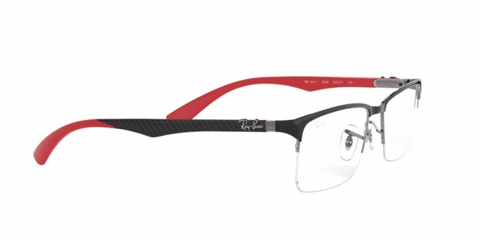 Occhiali da vista Ray-Ban RX 8411 (2509) - RB 8411 2509 colore shiny black forma rettangolare lenti demo lens