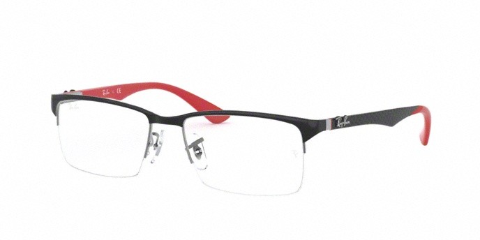 Occhiali da vista Ray-Ban RX 8411 (2509) - RB 8411 2509 colore shiny black forma rettangolare lenti demo lens