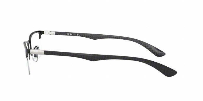 Brillen Ray-Ban RX 8413 (2503) - RB 8413 2503 farbe matte black form rechteckig gläser demo lens