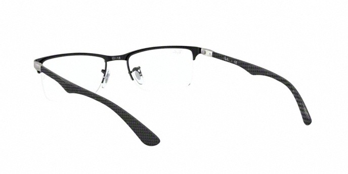 Brillen Ray-Ban RX 8413 (2503) - RB 8413 2503 farbe matte black form rechteckig gläser demo lens