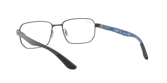 Brillen Ray-Ban RX 8419 (2502) - RB 8419 2502 farbe gunmetal form quadratisch gläser demo lens