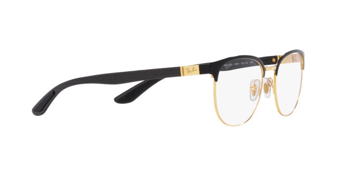 Brillen Ray-Ban RX 8422 (2890) - RB 8422 2890 farbe nero su oro form unregelmäßig gläser trasparente