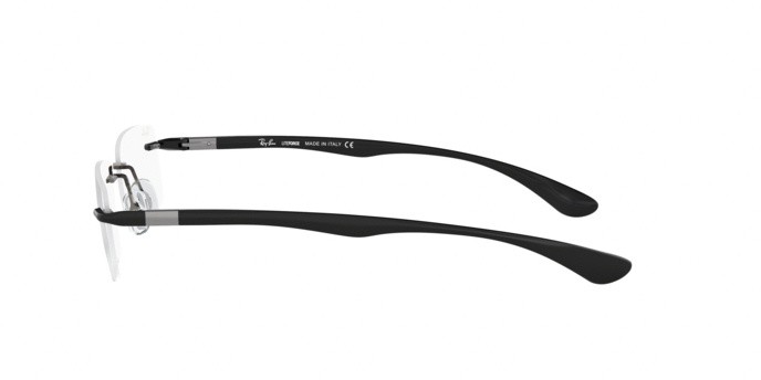 Eyeglasses Ray-Ban RX 8724 (1000) - RB 8724 1000 color gunmetal shape rectangle lenses demo lens